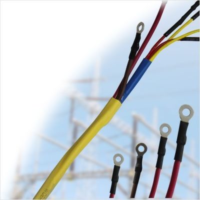 Dài dài 200% ống thu nhỏ nhiệt Polyolefin có lớp kết dính tường kép