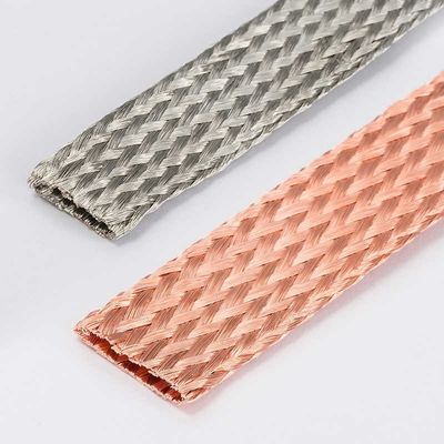 Kết nối điện Tined Flat Copper Braid Kháng ăn mòn cao