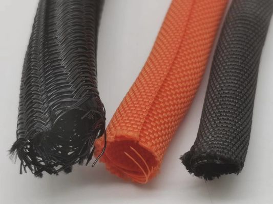 Ống chống cháy, Kháng mòn Polyester Monofilament tự dập tắt nhiệt Tắt nhỏ tay áo đan